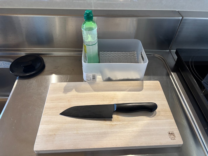 包丁、まな板、食器用洗剤