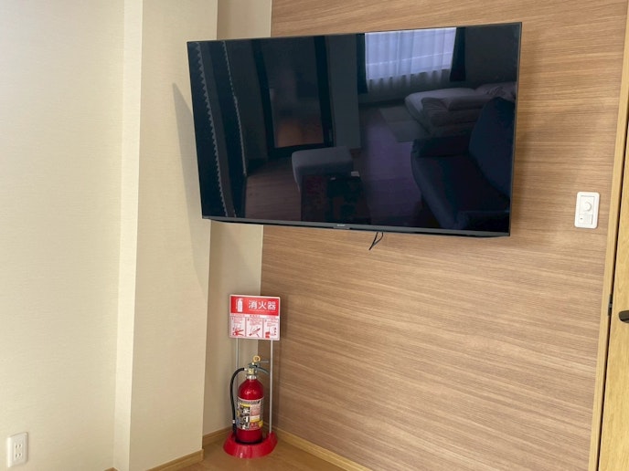 大きめテレビもあり。みんなで団らんしましょう。