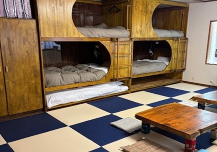 プライベートが保てるカーテン付き