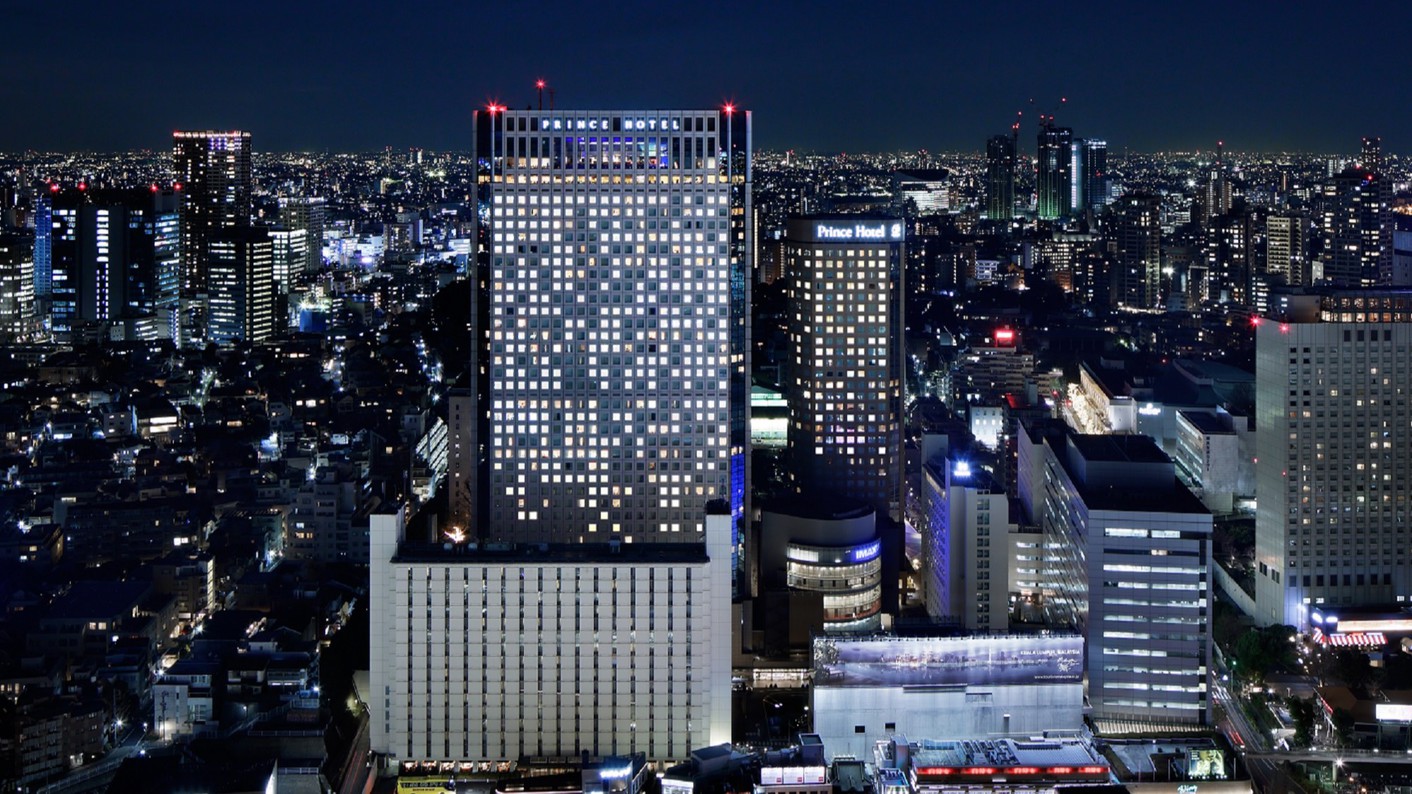 品川プリンスホテル 全景（夜）