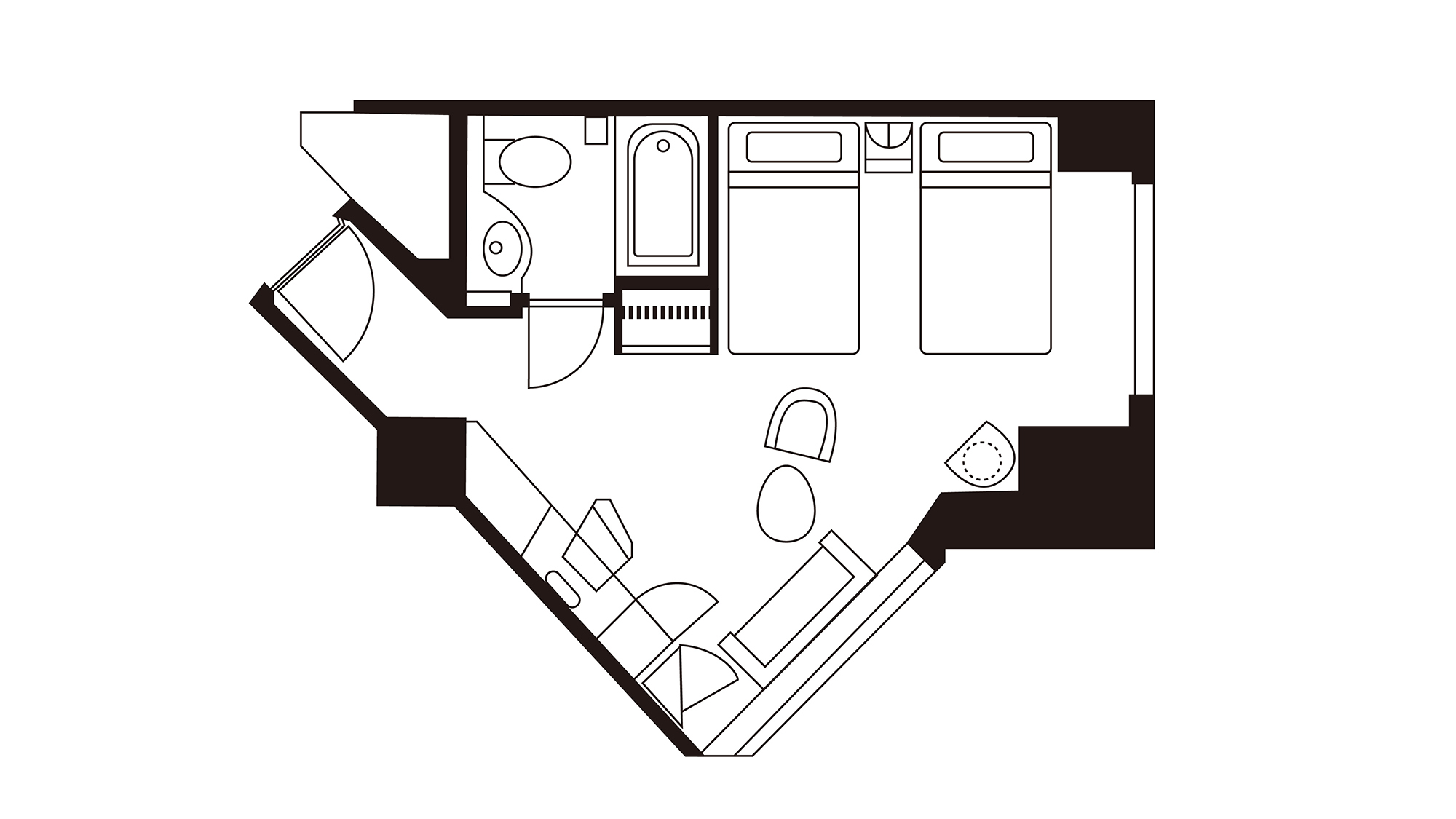 メインタワー コーナーツイン(19〜27階)禁煙