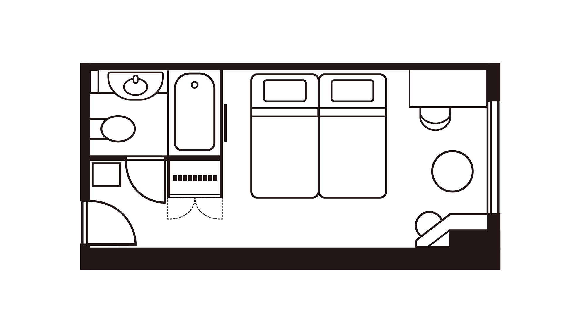 アネックスタワー ツインルーム(ハリウッドツイン)
