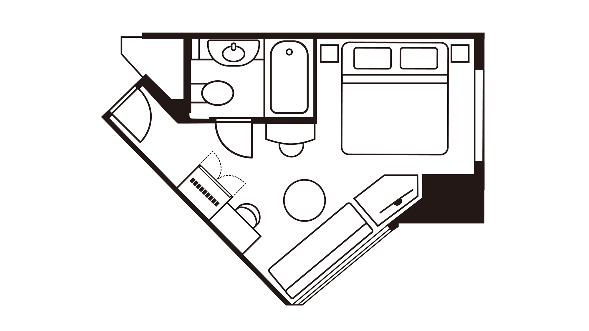 アネックスタワー キングルーム（3名利用）（8～29階）禁煙