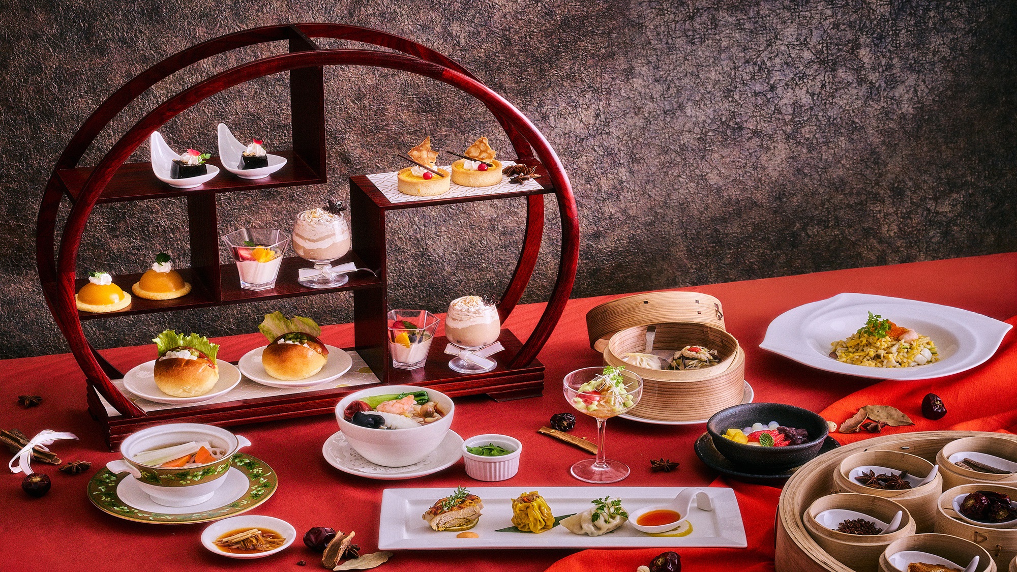 品川大飯店アフタヌーンティー【Chinese Afternoon Tea ～香り立つ冬の茶宴～】