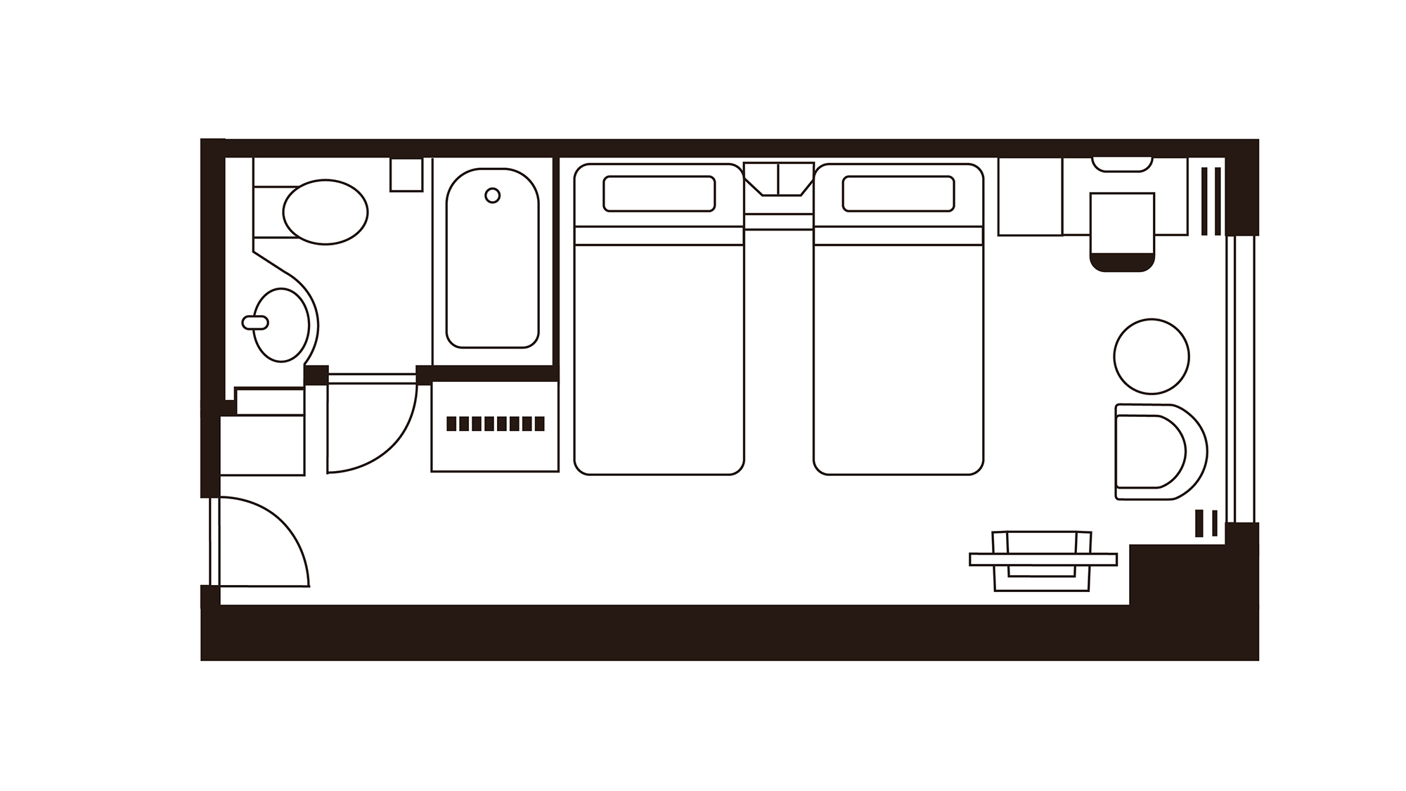 メインタワー ツインルーム（6〜16階）