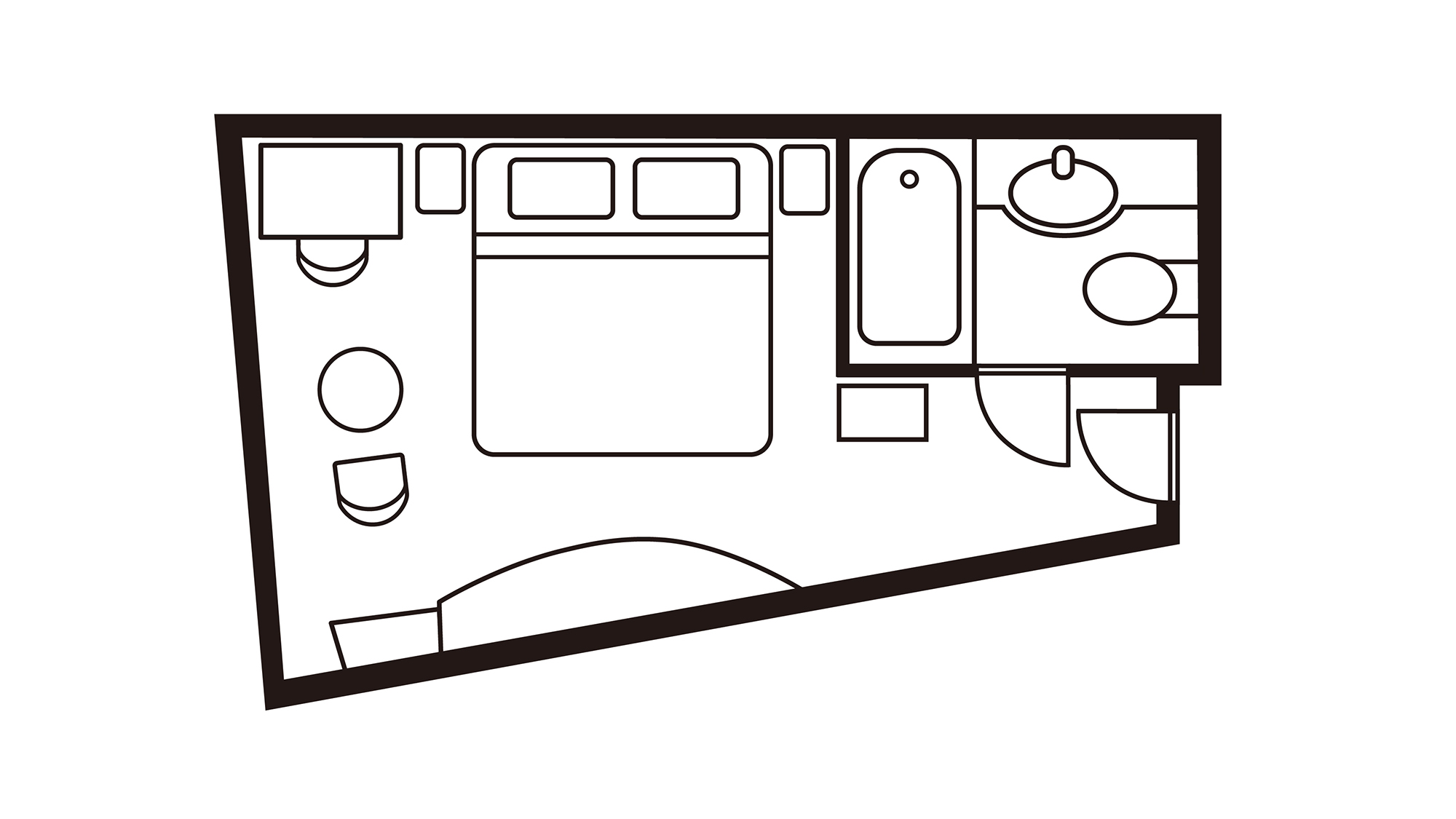 アネックスタワー ダブルルーム（8～29階）禁煙
