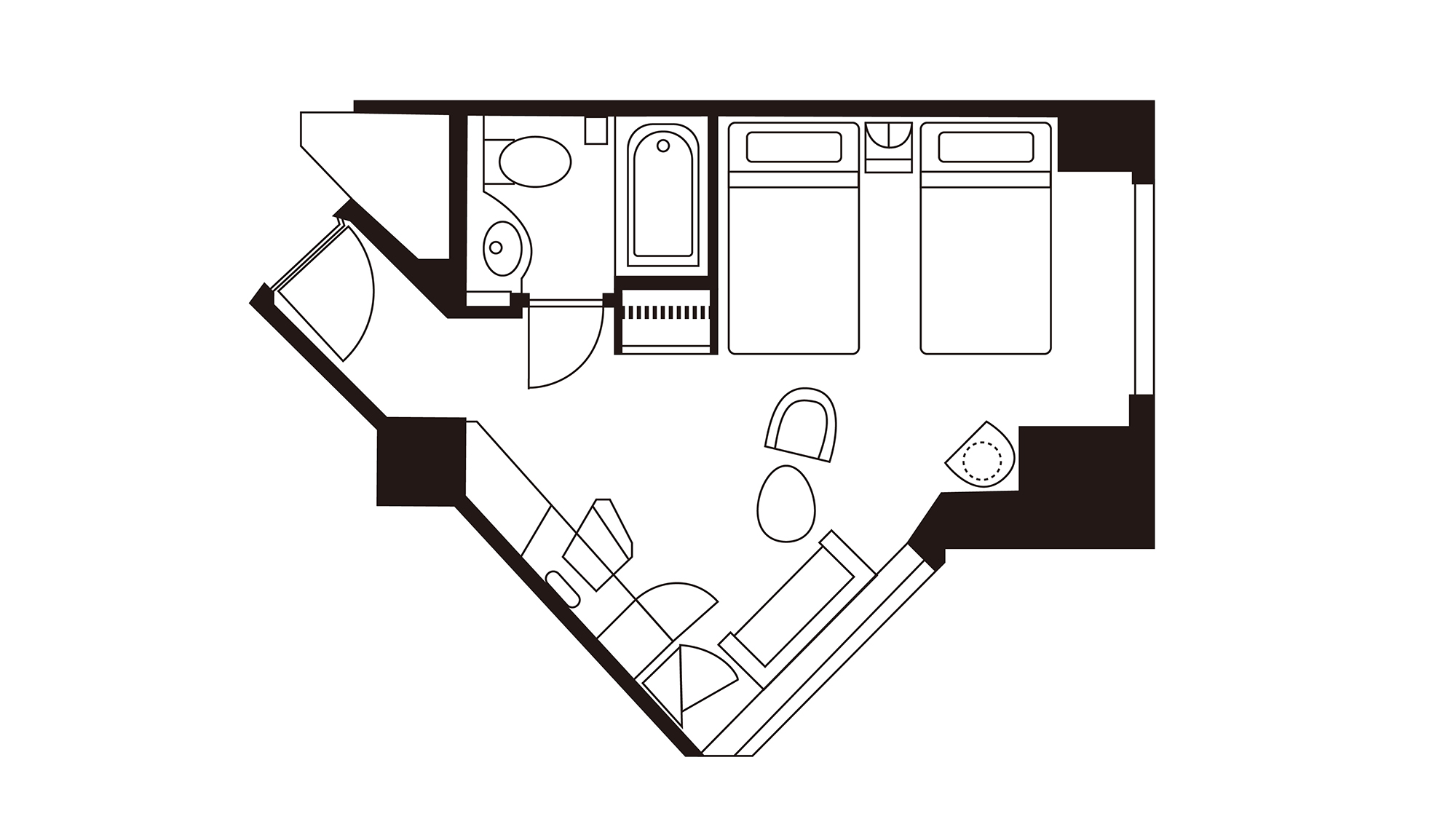 メインタワー コーナーツイン（19〜27階）禁煙