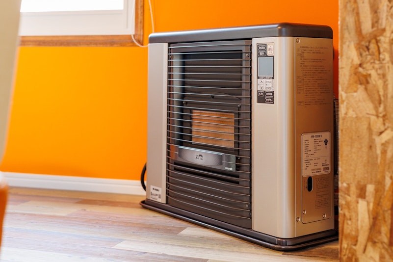 真冬も安心のストーブ