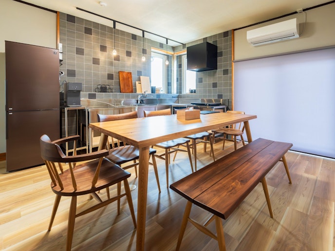 大人数での調理も可能なフルキッチン