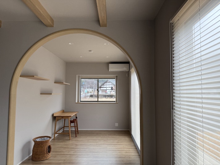 ちょっとした作業や、静かな一息が欲しい時のに最適なスペース