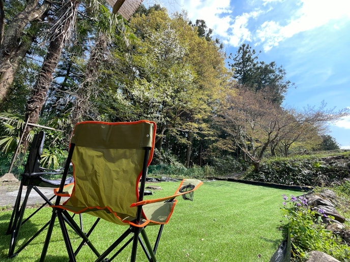 人口芝生が気持ちいいです