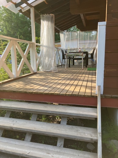 デッキは広いです