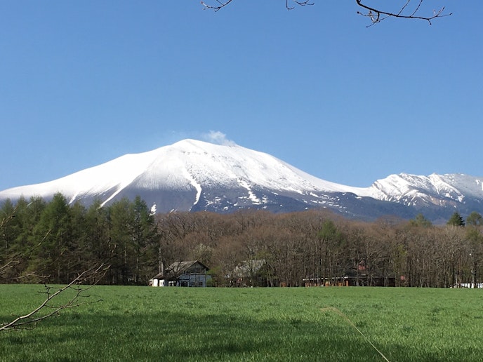 どんぐりの小道から見る浅間山