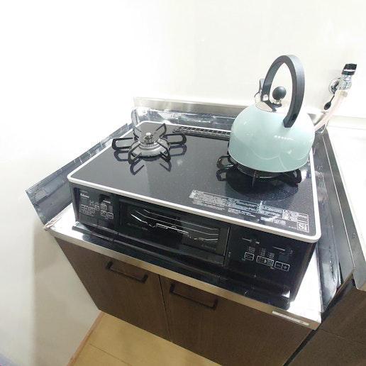 ガスコンロ、ケトル