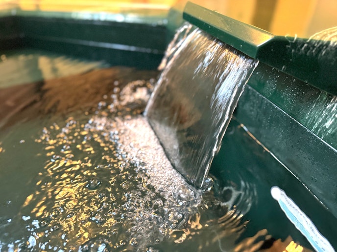 流れる湯音が心地よい贅沢なひととき