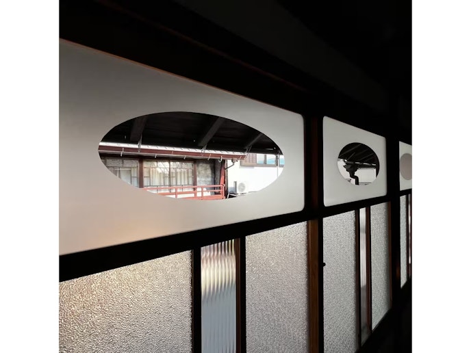 レトロな窓ガラス