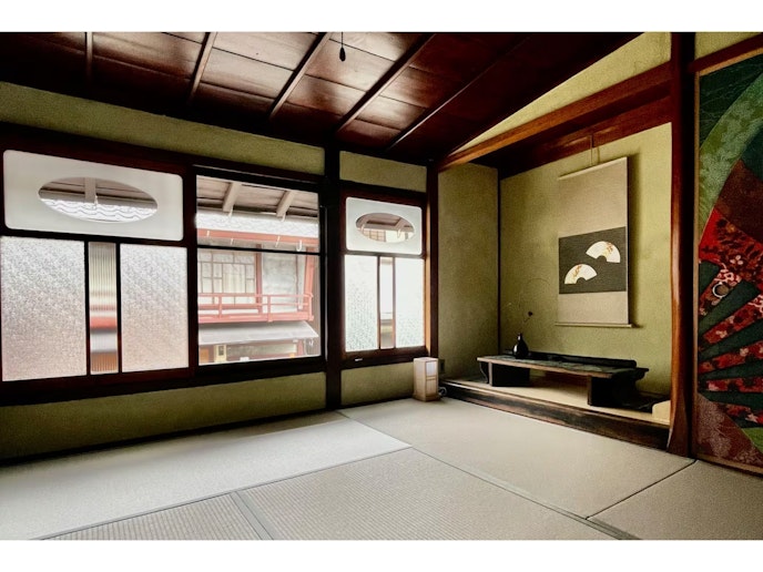 2階和室の窓からの景色