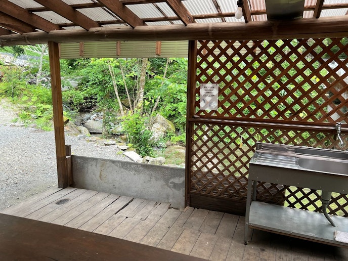 ベランダ、流し