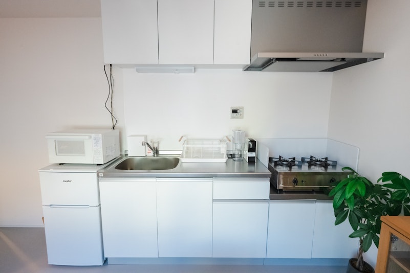 冷蔵庫、電子レンジ、ネスプレッソ