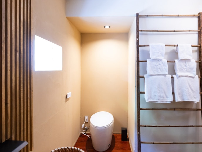 ・【1階・ガーデンルーム】バスタオル、タオル、ハンドタオルの3種類をご用意