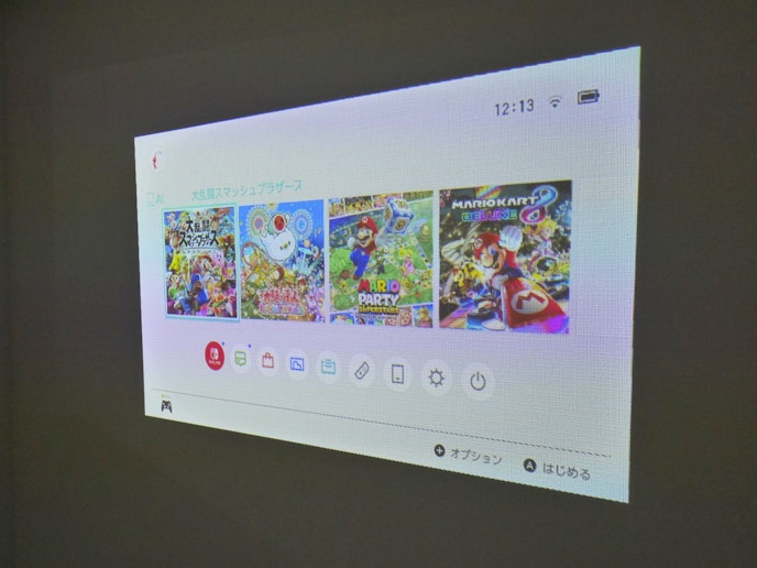 3階のキッズルームのプロジェクターです。 任天堂switchで遊ぶことができます。...