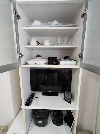テレビや炊飯器、ケトルもご用意
