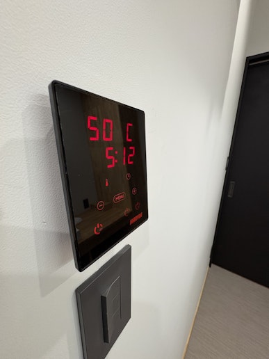 温度設定も簡単です。