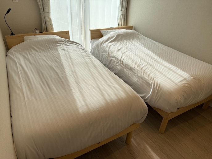 話しやすいけど、自分の空間も保てるベッドです。