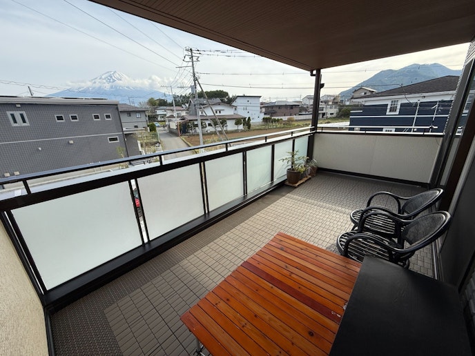 バルコニーからの富士山...言うことはない「感動」の瞬間