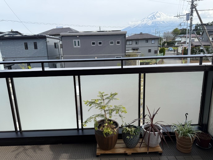 バルコニーからの富士山...言うことはない「感動」の瞬間