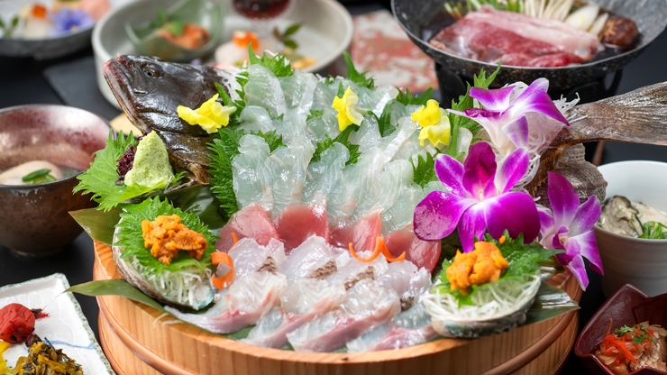 【2食付／悠久-至福の会席-】美食−伊勢海老×あわび×松阪牛−。料理長渾身の品々を食事会場で