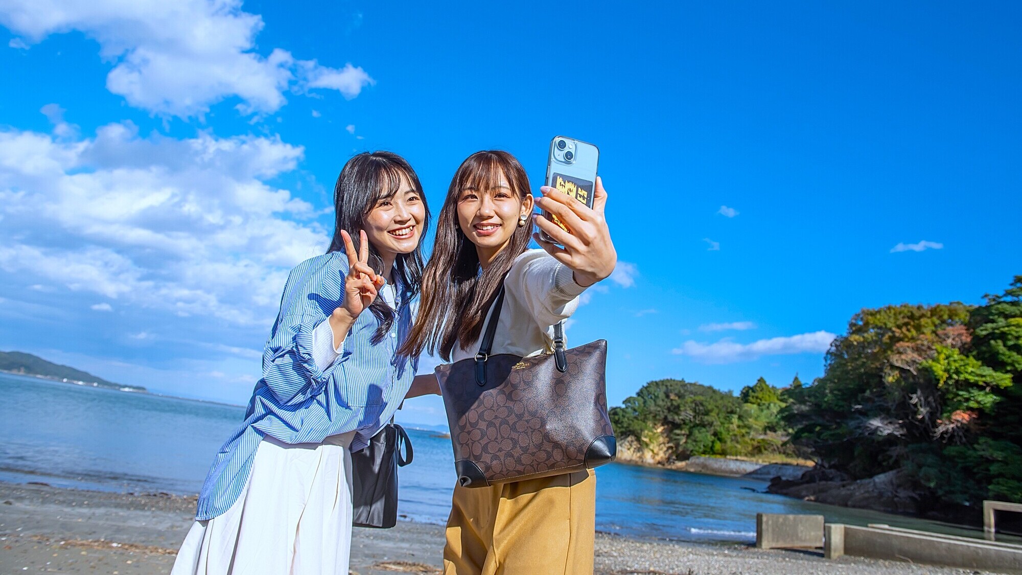 パールロード沿いの海岸