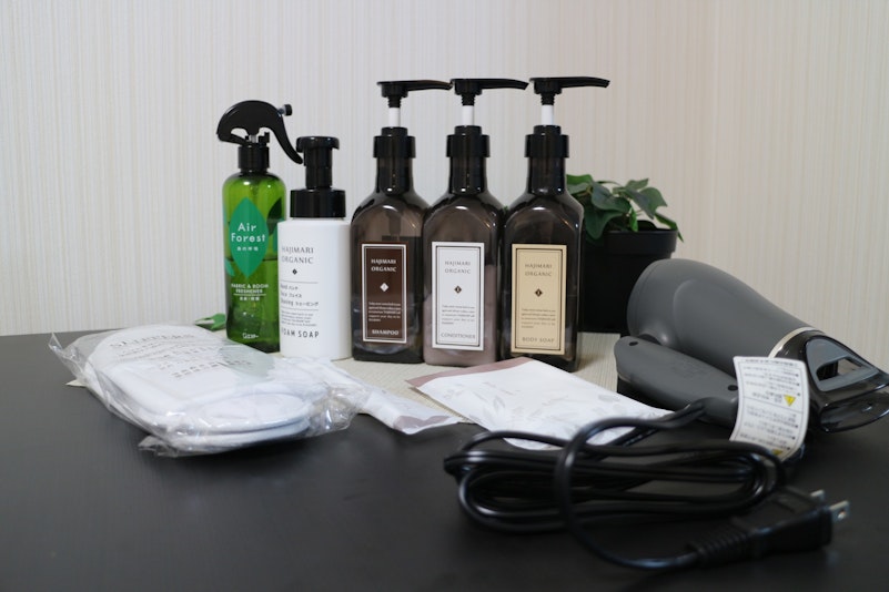 備えつけのアメニティ類