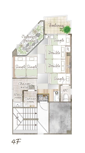 レイアウト（布団あり）