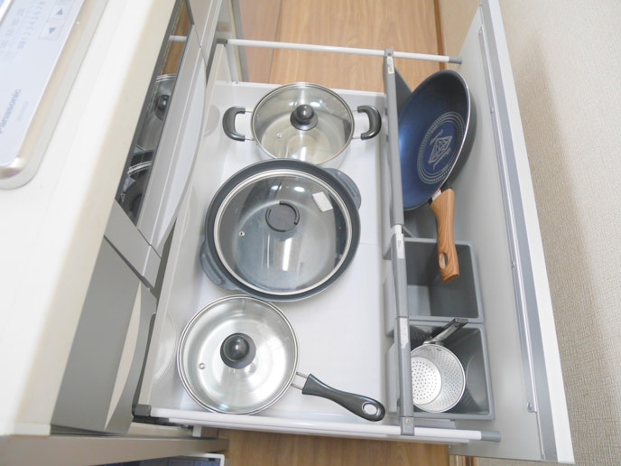 調理器具は充実しております。