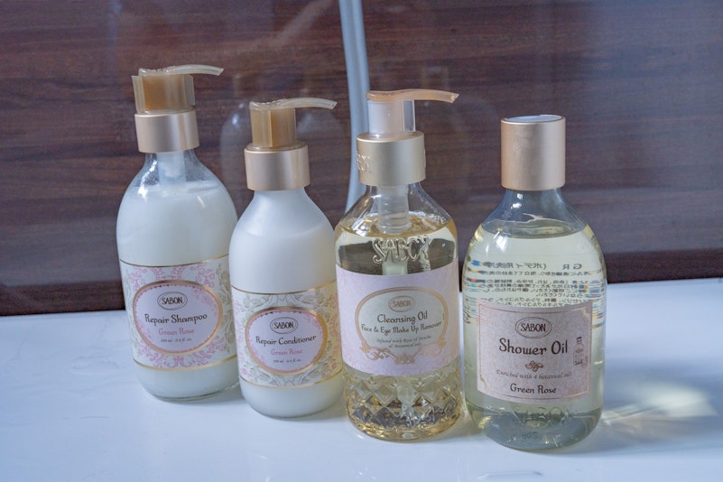 SABONのシャンプー類をご用意