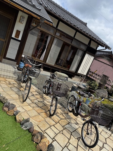 電動自転車で散策