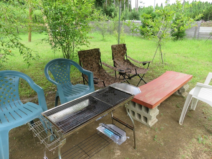 気がねなしにBBQ を楽しんで