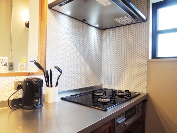 ガスコンロ３口+グリル