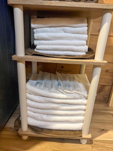 タオル、バスタオル完備