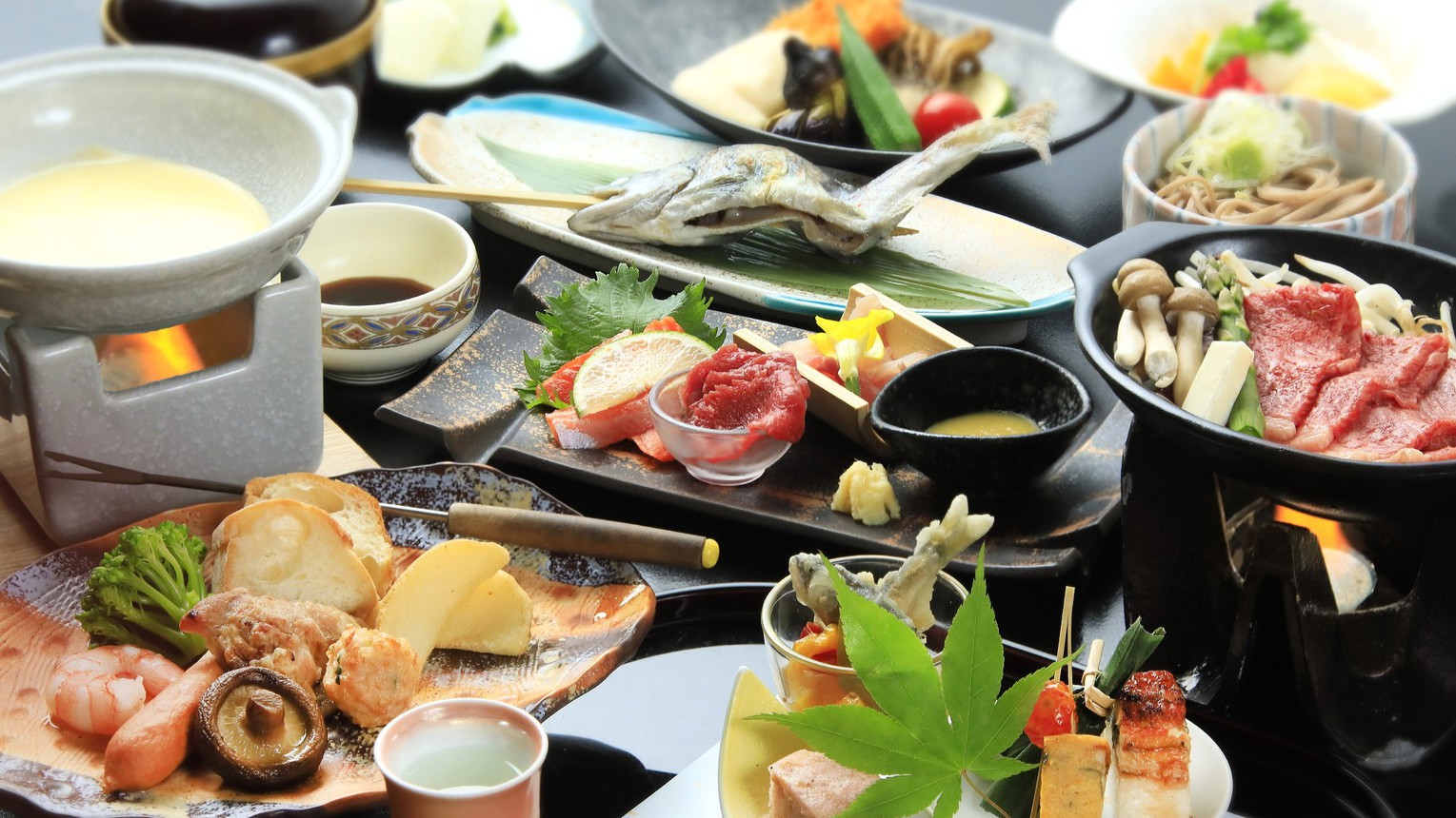 【早割り60】【選べる夕食】×【基本会席】≪2食付≫夕食のメインは5種類から！美肌の湯と星空を愉しむ