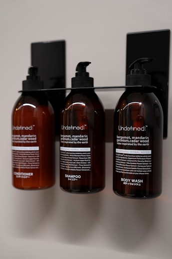 シャンプー、コンディショナー、ボディソープを完備