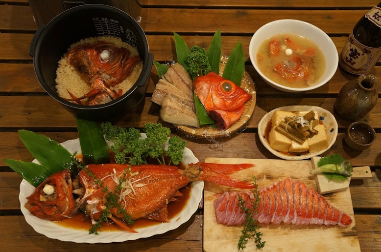 ジキンメ五品コース提供13,200円税込