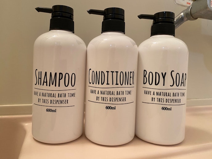 シャンプー、コンディショナー、ボディーソープ