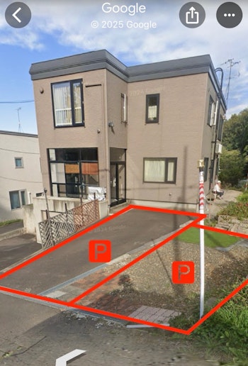 無料駐車場: お車でお越しの方はマップ上のピン位置を目的地に設定して下さい