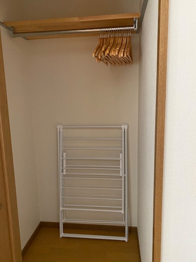 洗濯物干し（主寝室クローゼット内）