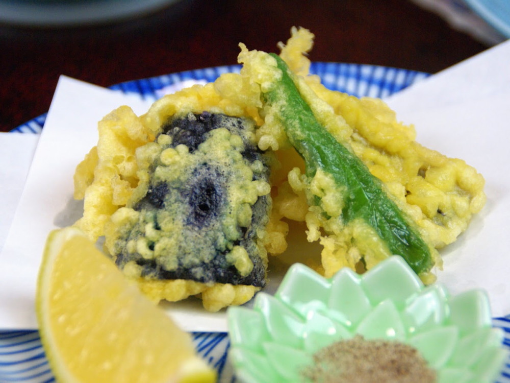 アナゴと野菜の天麩羅