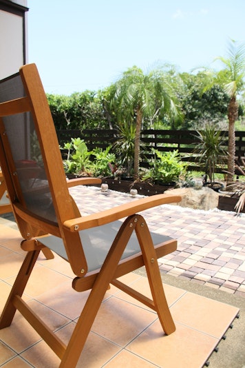 ガーデンでもゆったり出来ます。