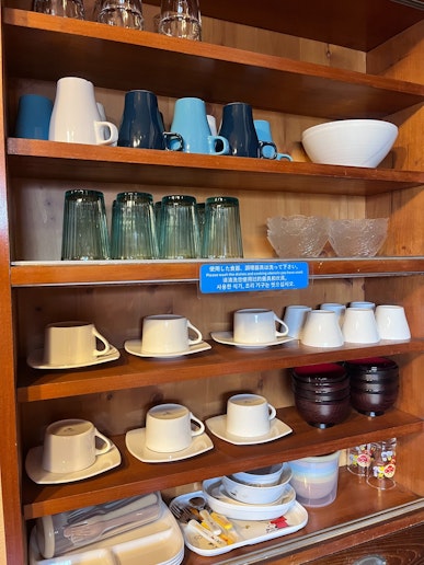 食器、グラス類も沢山ご用意しました。