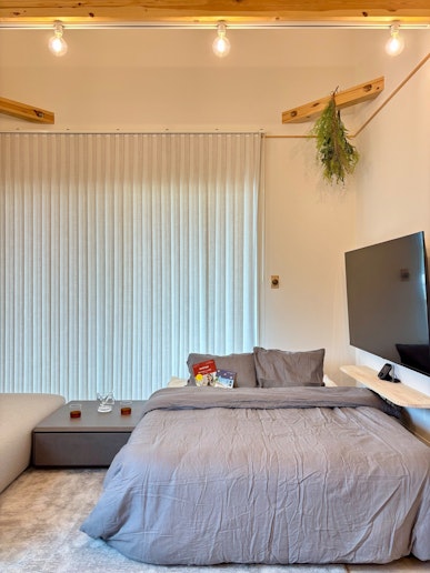 リビングにエアベット（ダブル）設置可能。